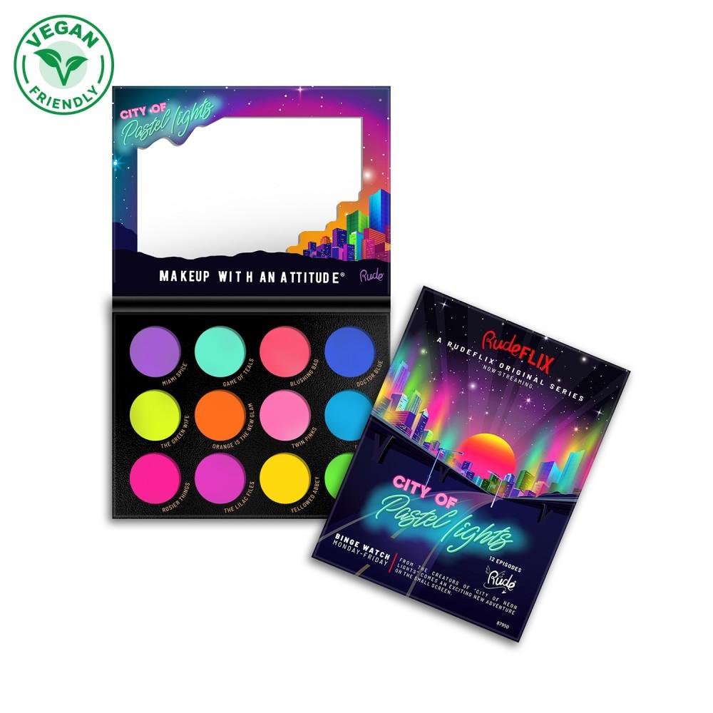 City of Pastel Lights - Shadow Palette Pigmented (RUDE)