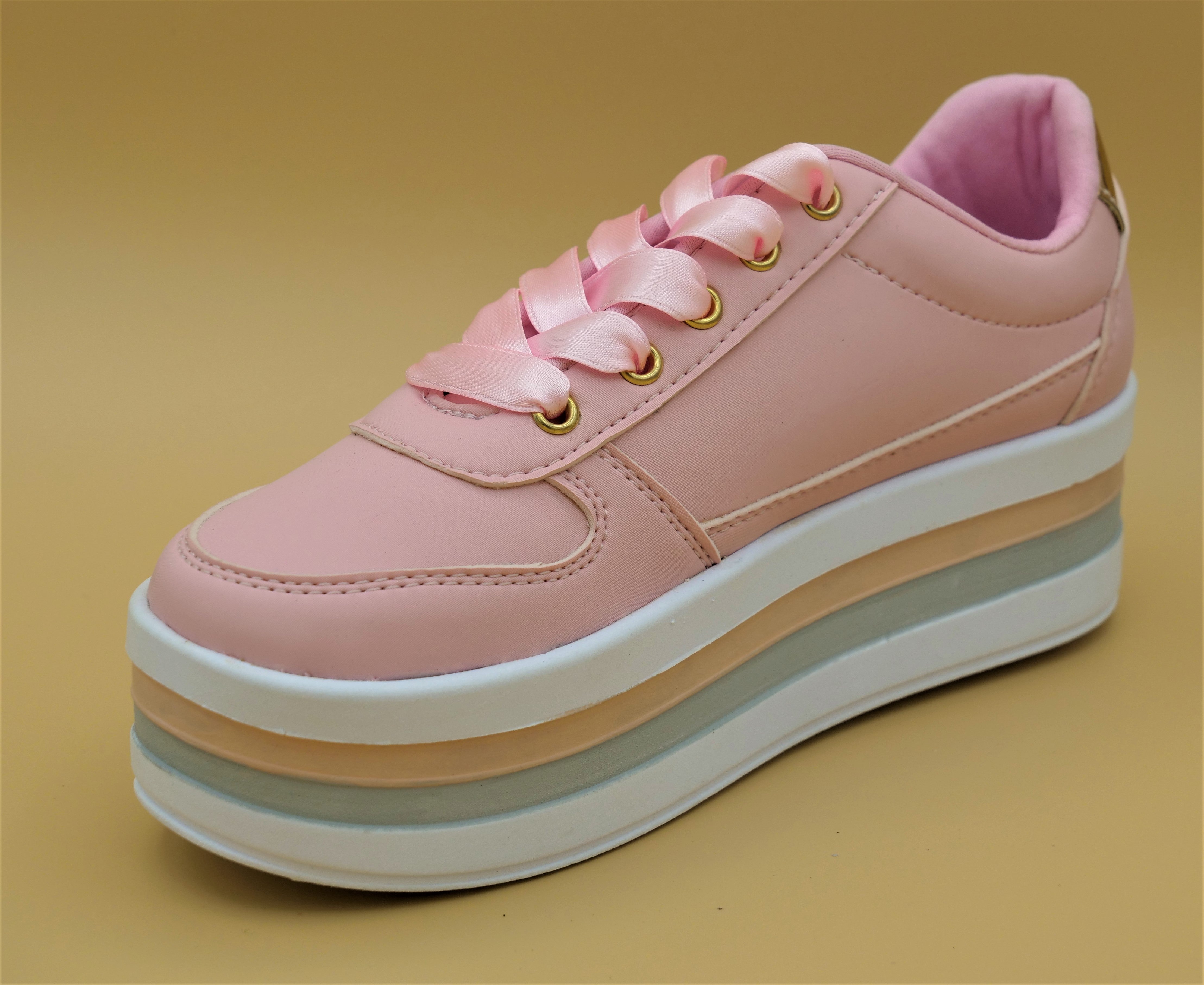 Pink Platform Sneakers - Shiphile