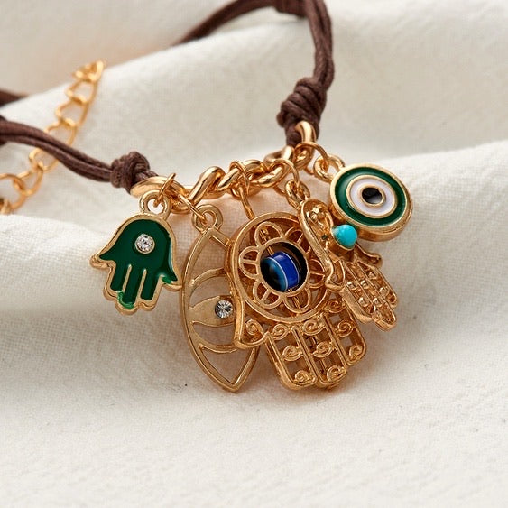 Eye acharms bracelet